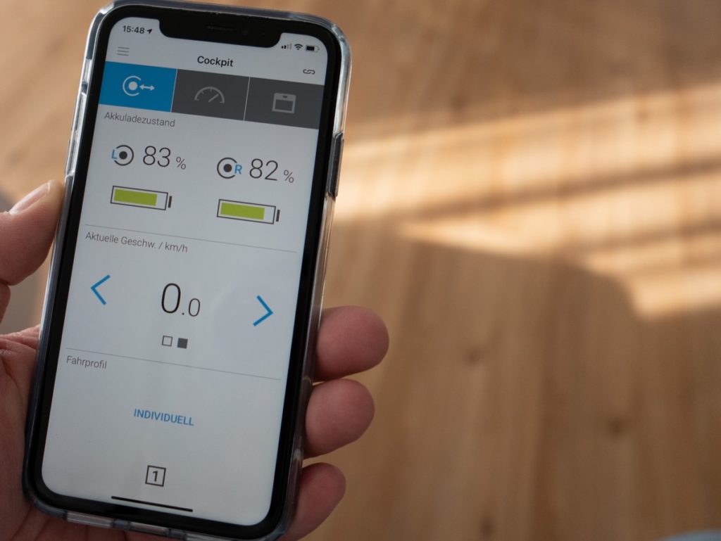Der Handicaptain bloggt zu Themen, die für Menschen mit Behinderungen relevant sind -
Die Alber e-motion M25 App auf dem iPhone