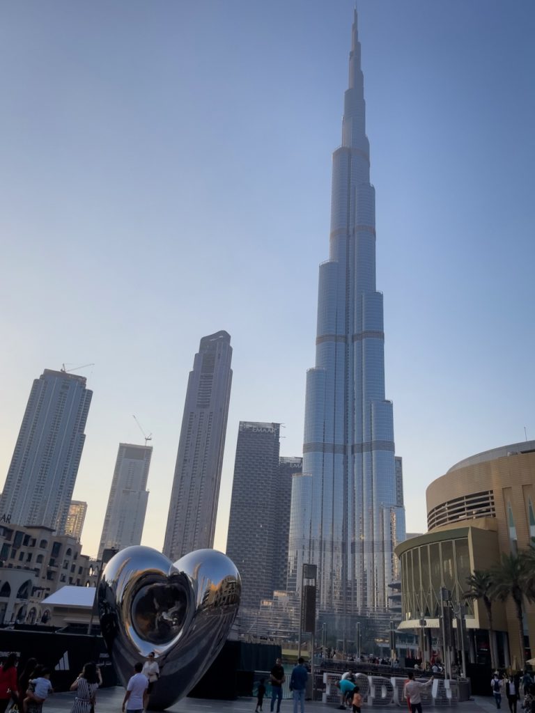 Burji Khalifa in Dubai, 828 Meter hoch