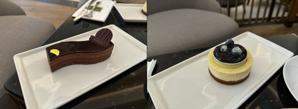 Leckere Kuchen im Café Bateel, Dubai Mall