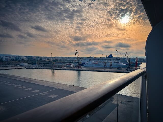 Im Hafen von Heraklion.